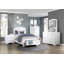 Commode de rangement moderne à finition blanche avec 7 tiroirs Smooth Glides