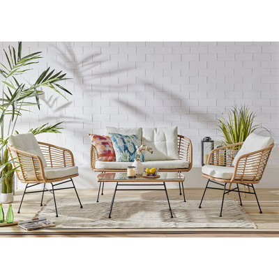 Durazo 4 Seater Dining Set with Cushions