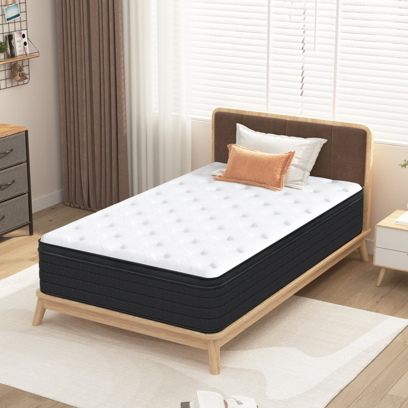 Mattress CertiPUR-US Certified Hybrid Memory Foam Pocket Spring Mattresses, Queen, 12"