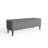 Derryberry Ottoman Storage Bench. Grey Button Tufted Linen Fabric Upholstered. 2 Leg Options Included.