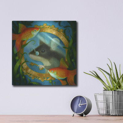 Winston Porter 'Mouse Explorer Extraordinaire' by Gina Matarazzo Metal Wall Art