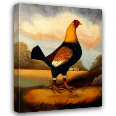 August Grove® Churchill, Alexandra Gallery, art sur toile tendue: Second Fighting Cock