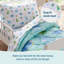 Ensemble de draps en flanelle pour tout-petits Wildkin - 100% coton, draps doux et confortables - Dinosaur Land