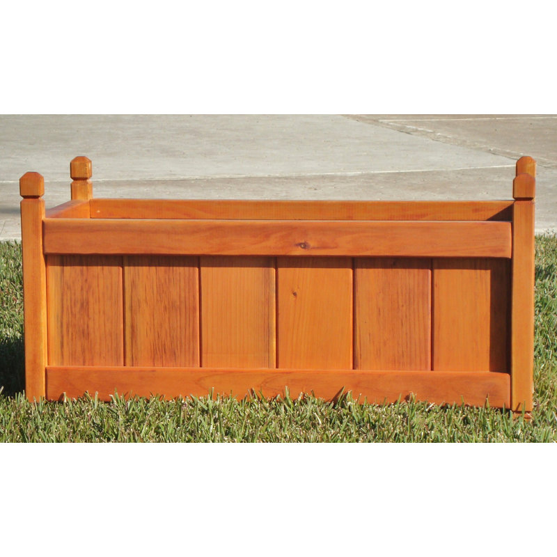 Pot à fleurs surélevé en bois, H 12 po x l 48 po x P 12 po