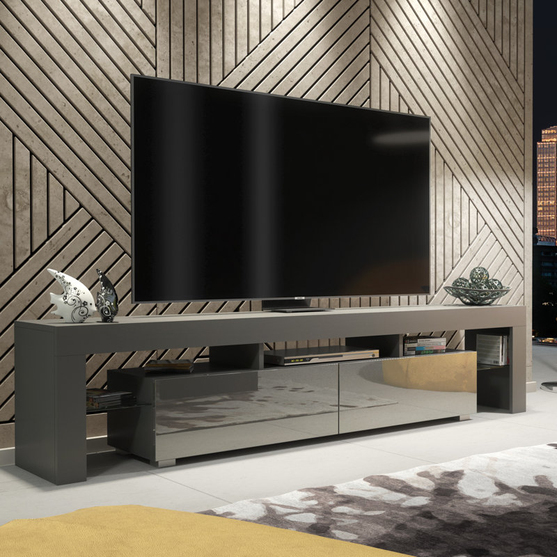 Danialah Unfinished TV Stand for TVs up to 60", Grey