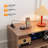 Mathea Record Player Stand with Open Storage with LED Light up to 300 Albums-785468875