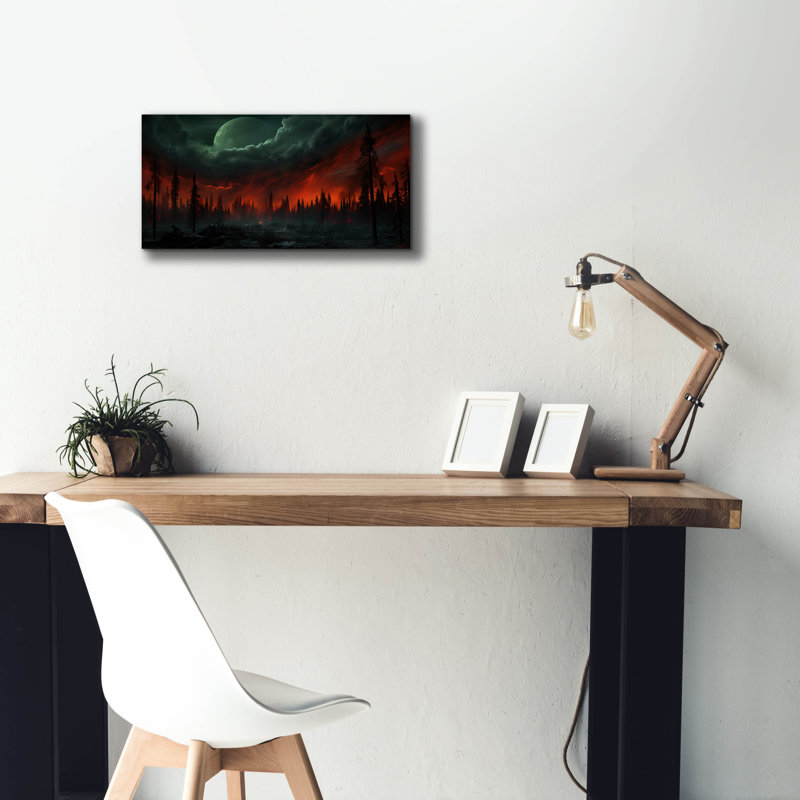 Toile épique Graffiti «Red Storm» par r3darch0n, 60 po x 30 po, H 12 po x l 24 po x P 0,75 po