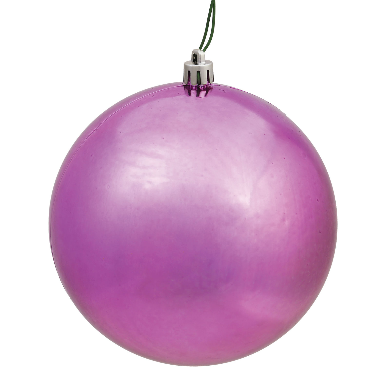 Holiday Décor Ball Ornament, 2.75" H x 2.75" W x 2.75" D, Mauve