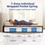 Matelas hybride mi-ferme 14 po avec mousse viscoélastique imprégnée de gel-1283619054