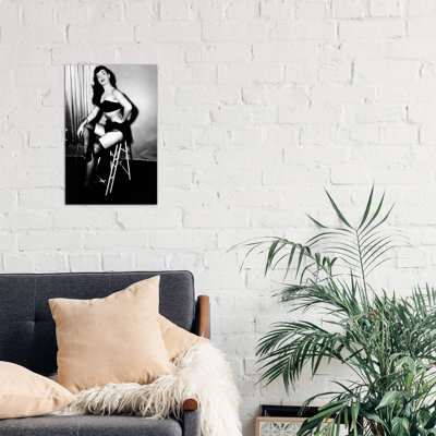 Bettie Page, American Model And Pin Up, C. 1955 by Rue Des Archives - Print on Canvas