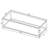 Natasha Black Nickel 1-shelf Coffee Table