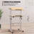 Oziel Mobile Computer Desk, Adjustable Height Laptop Standing Desk with Tilting Tabletop and Monitor Shelf-80291862