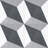 Luv Tender Grey 8-in Encaustic Matte Porcelain Wall & Floor Tile