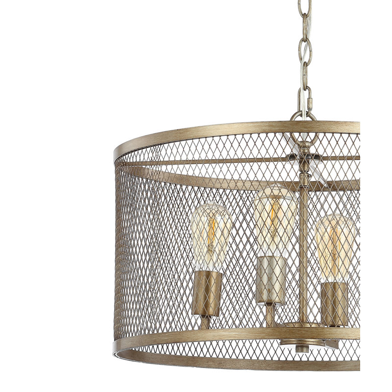 Luminaire tambour à tambour simple 4 lumières Kace
