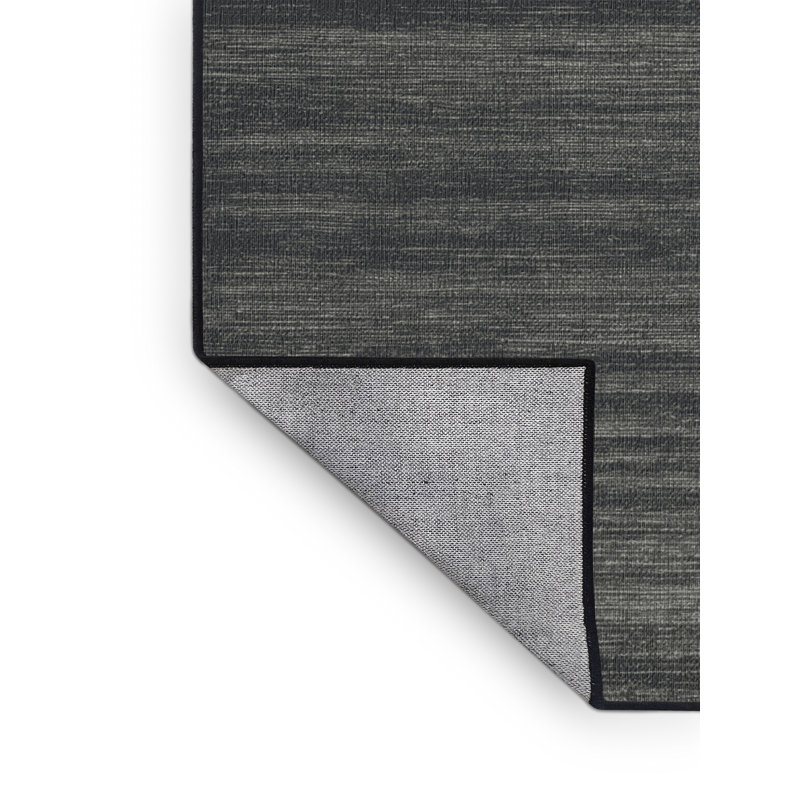 Tapis gris uni lavable à la machine, Rectangle de 5 pi x 8 pi