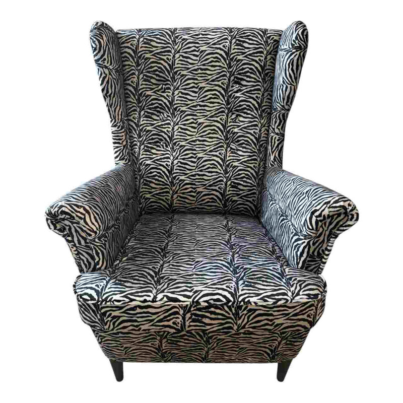 Heaney Velvet Wingback Chair