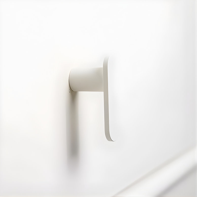 2" Bar Knob, Snow (White), 1"