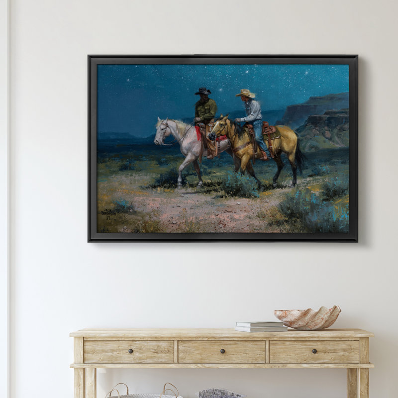 «Night Riders», impression sur toile encadrée, Noir, H 22,5 po x l 30,5 po x P 1,5 po