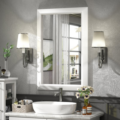 Amara Tempered Glass Mounted Wall Mirror