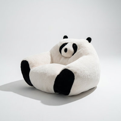 Adorable Panda-Shaped Beanbag Chair with Ultra Soft Plush Fabric