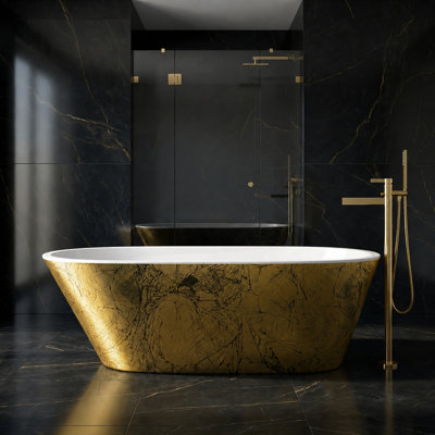 Sophia 67.7'' x 29.5'' Soaking Acrylic Bathtub