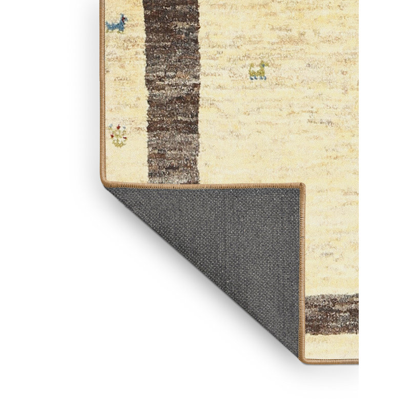 Surface beige contemporaine tapis, Rectangle 5 pi x 7 pi