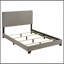 Lit rembourré Efram Taupe à panneaux complets-1418560389