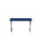 Pangea Home Alexa Modern Writing Desk – with Sleek Metal Steel Legs, Contemporary Executive Computer Table - Office, Bedroom, Entry - Navy Desk with Silver Legs-1362828137-1382324488