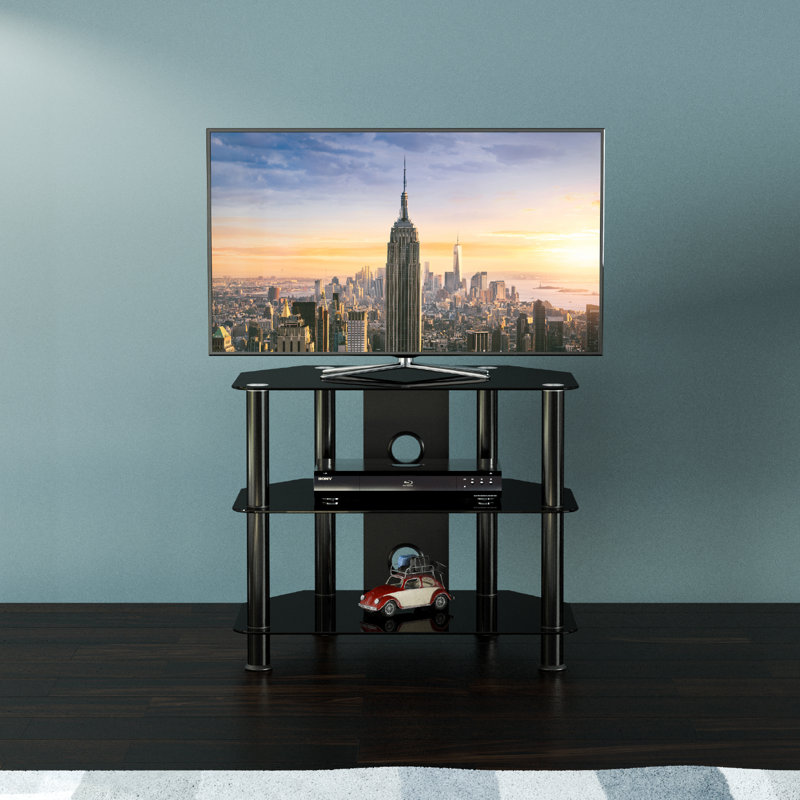 Grundy Unfinished TV Stand for TVs up to 32", Black