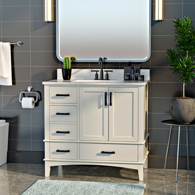 Ensemble de meuble-lavabo simple 36 po Aleeshia
