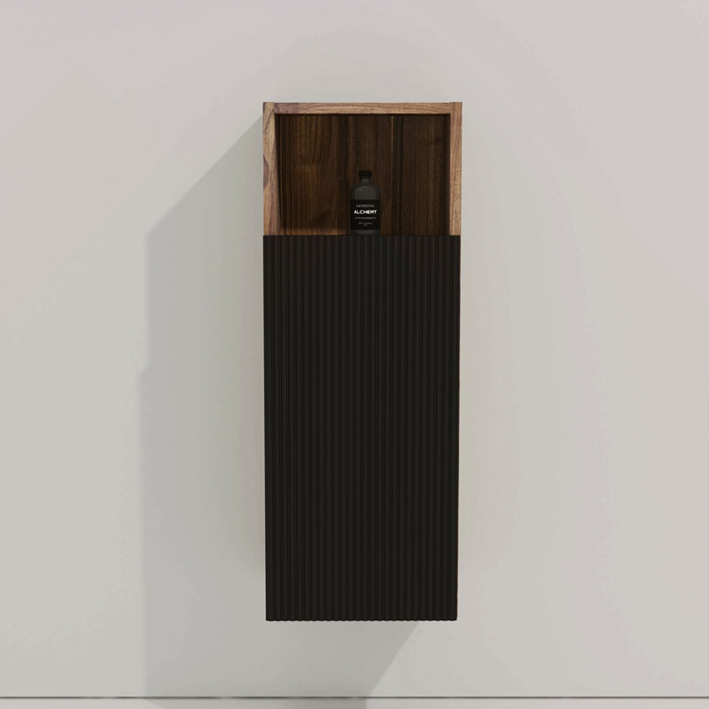 Bathroom Floating Side Cabinet, Wall-Mounted Storage Cabinet For Small Space, KD