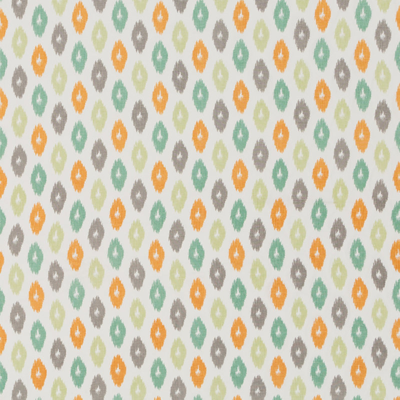 Wild Ikat 100% Linen Fabric, Jade