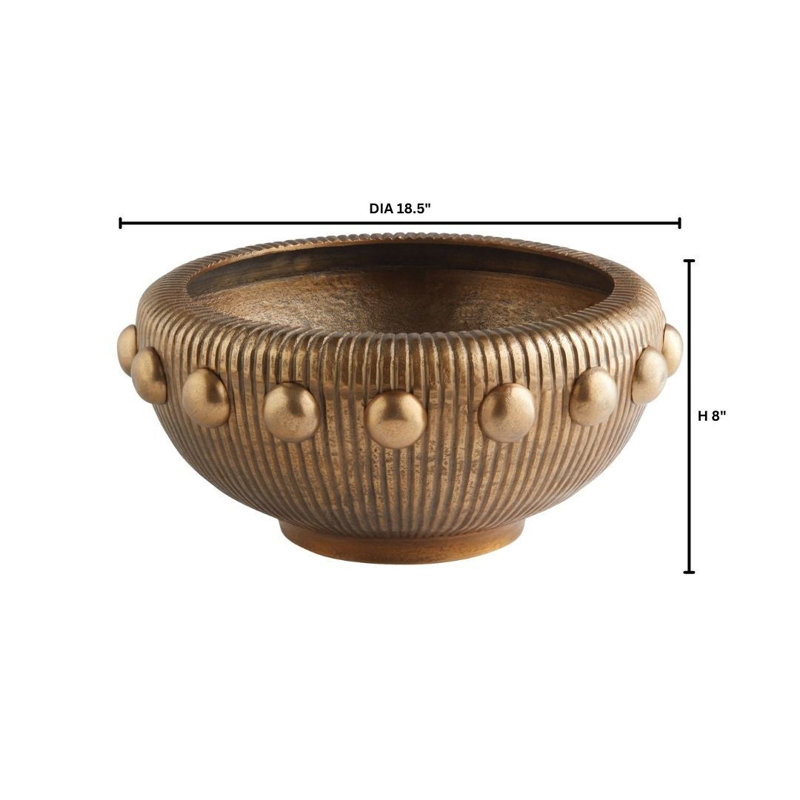 Batten Aluminum Decorative Bowl