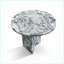 Table basse en marbre naturel gris et bleu pour le salon, 17,7 x 15,8 pouces, idéale pour les espaces superposés-1260949842
