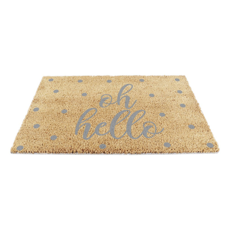 Rothwell Non-Slip Outdoor Doormat, Yellow/Grey