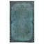 Tapis de couleur bleue 6,4 x 10,7 pi avec motif de médaillon. Fabriqué à la main en Turquie
