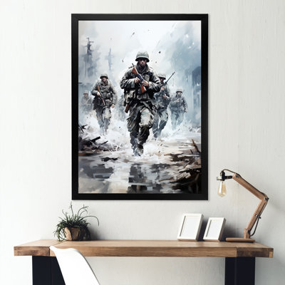 Army D Day Invasion II - Art mural militaire