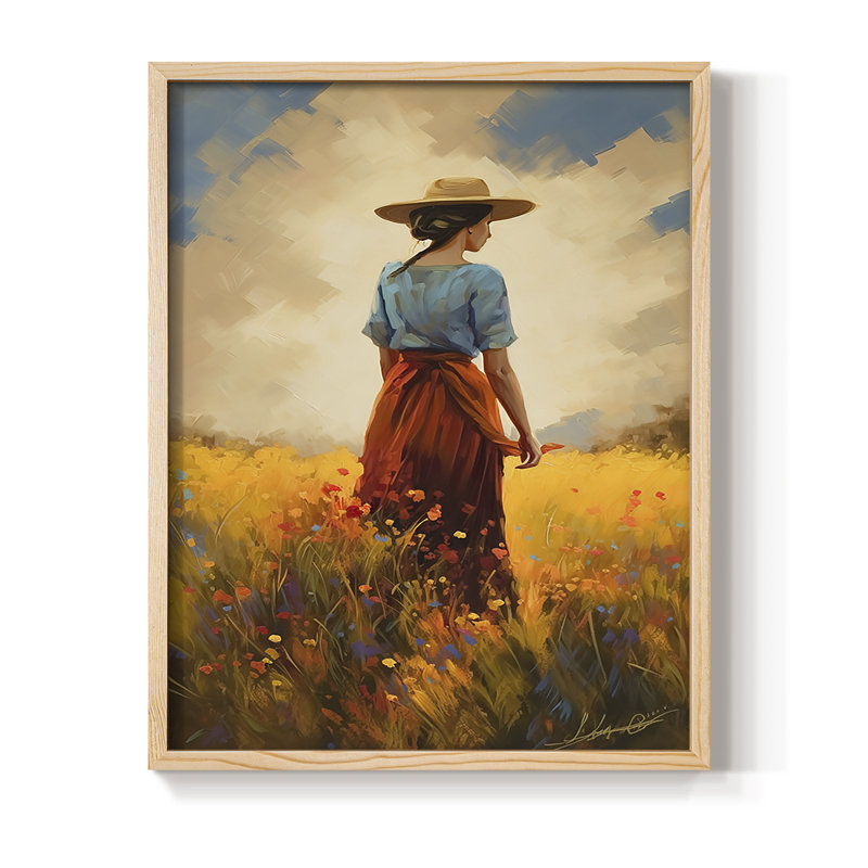Reproduction encadrée WOMEN Series CML XXV - bois massif, Naturel, H 21 po x l 17 po