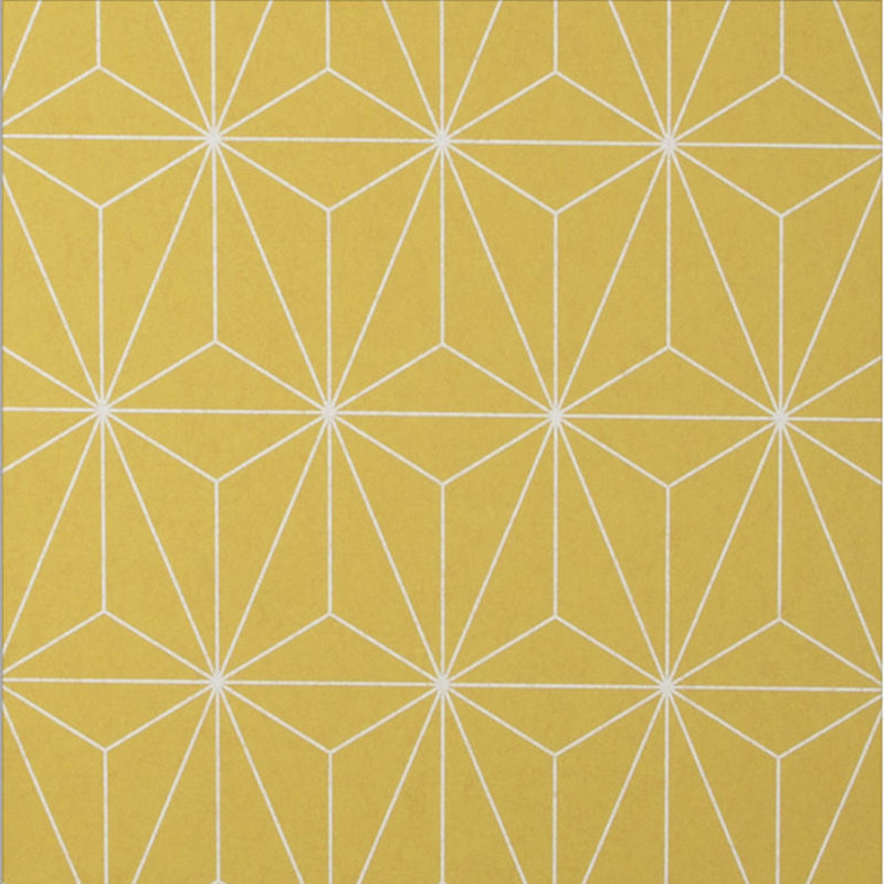 Prism Geometric Wallpaper Roll, Yellow