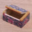 Mini boîte à bijoux en bois Floral Delicacy