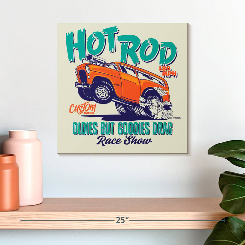 Affiche du Hot Rod Race Show, H 16 po x l 16 po