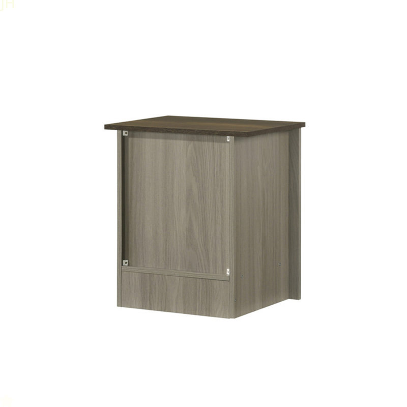 Table de bout l 16 po, table d'appoint, table de chevet avec porte d'armoire, chêne gris