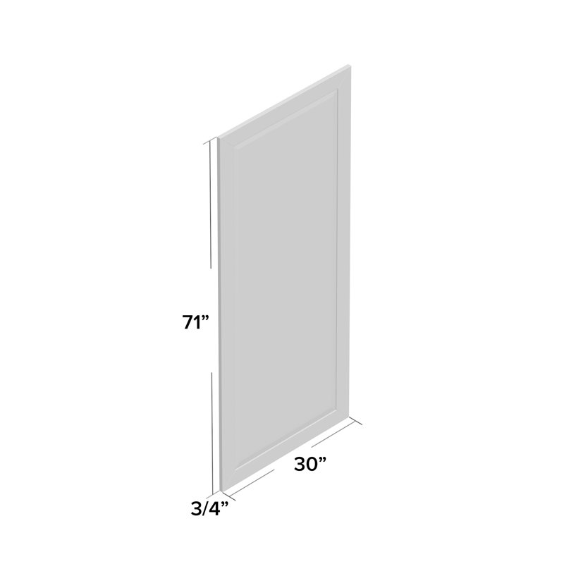 Miroir pleine grandeur Tacony, H 71 po x l 30 po, Argent