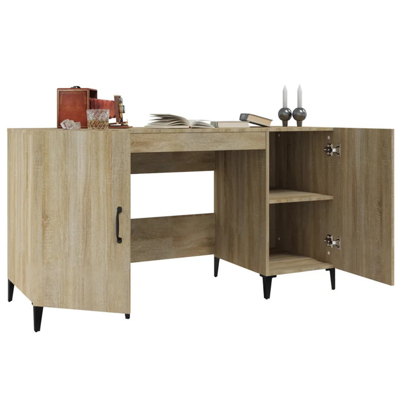 Korhan Computer Desk, Sonoma Oak