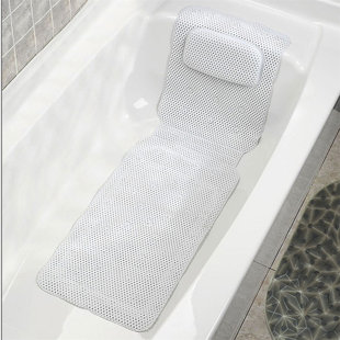 Non-slip Bath Tub Pillow Pu Bath Cushion With Non-slip Suction