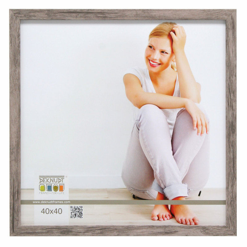 Wood Picture Frame, 19.69" x 27.56", Grey
