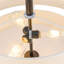 Luminaire suspendu tambour en tissu de lin blanc à 3 lumières à intensité variable-1970404986