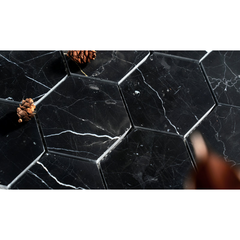 3" x 3" Marble Honeycomb Mosaic Wall & Floor Tile