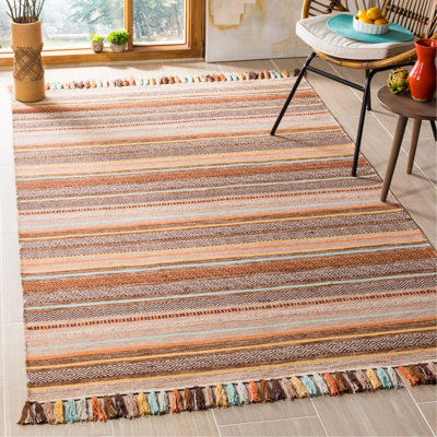 Montauk Hand Woven Cotton Striped Rug