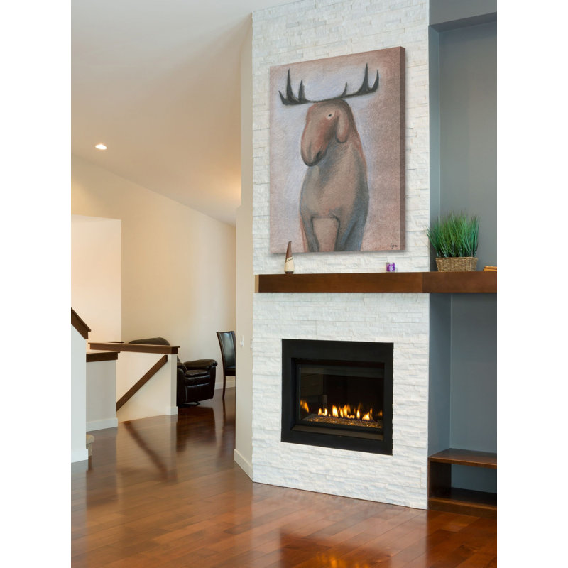 «», reproduction d’art sur toile tendue Happy Moose, H 18 po x l 12 po x P 1,5 po